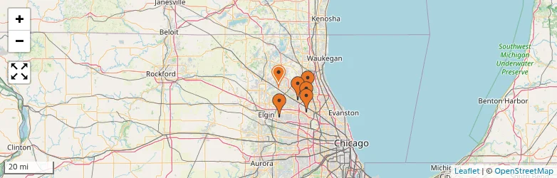 Related schools map