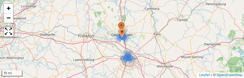 Related schools map
