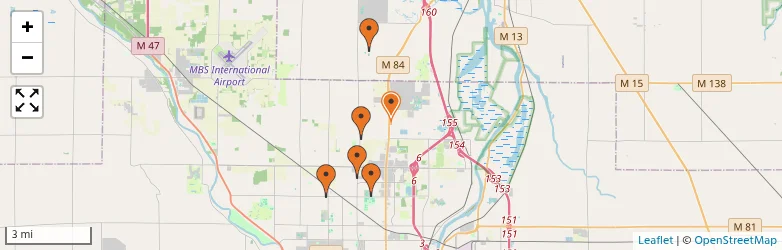 Related schools map