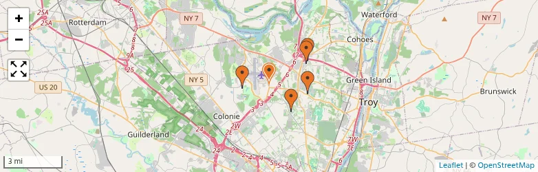 Related schools map