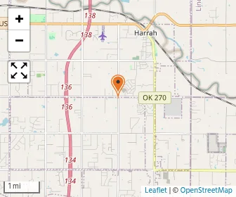 Map of Harrah Christian School