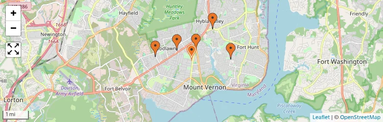 Related schools map