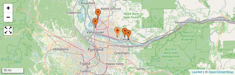 Related schools map