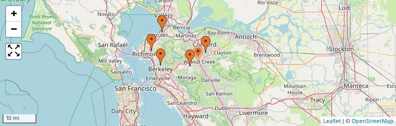 Related schools map