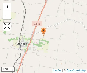 Map of Lone Oak Amish School