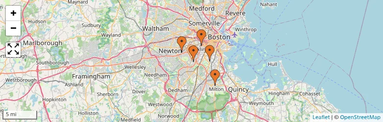 Related schools map