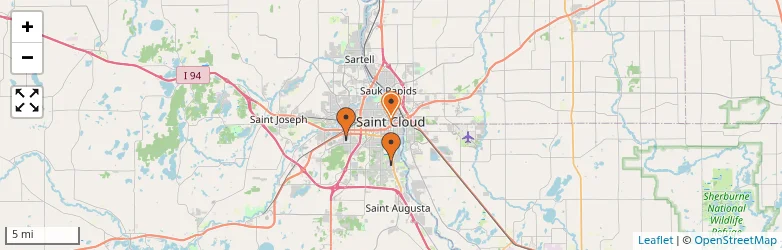 Related schools map