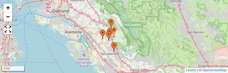 Related schools map