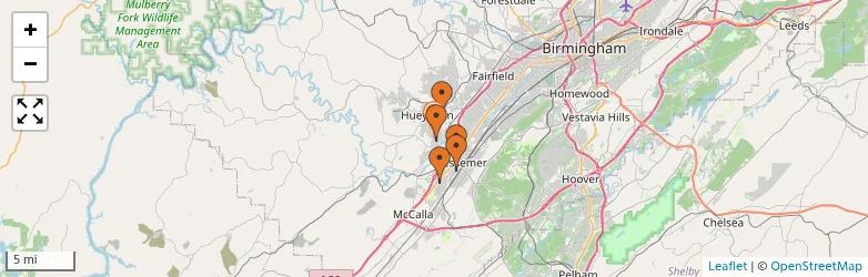 Related schools map