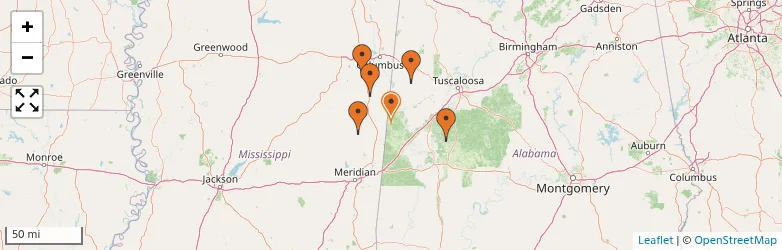 Related schools map