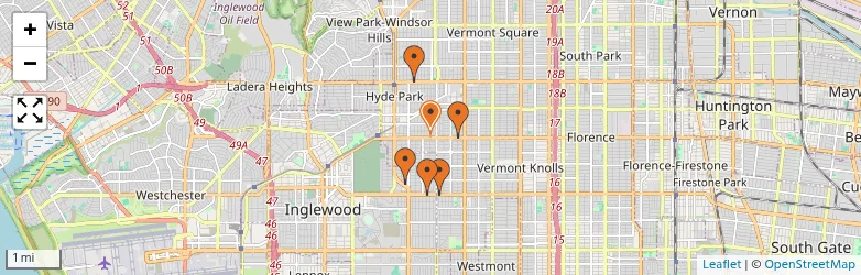 Related schools map