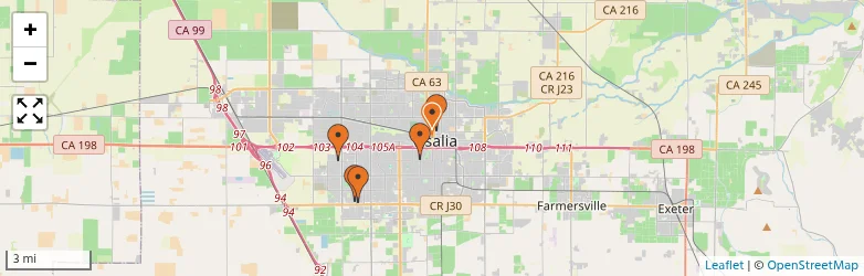 Related schools map