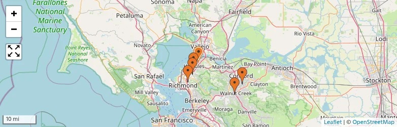 Related schools map