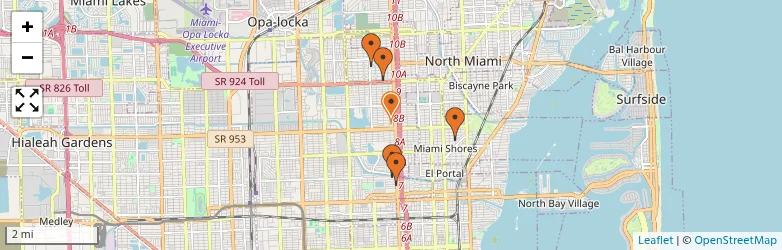 Related schools map