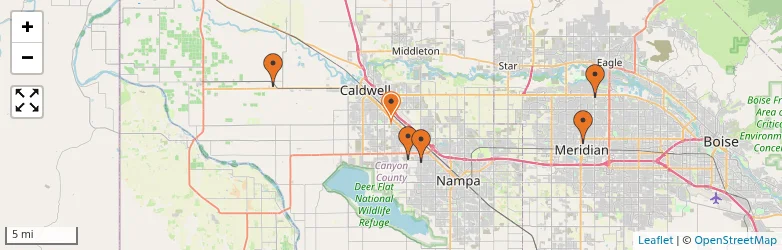 Related schools map