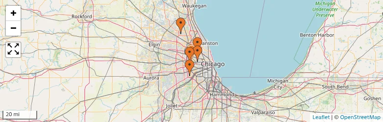 Related schools map
