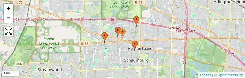 Related schools map