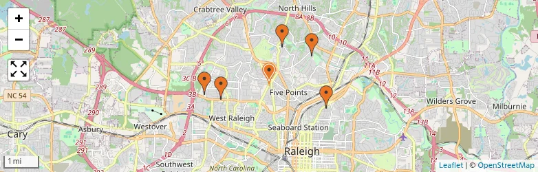 Related schools map