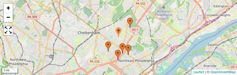 Related schools map
