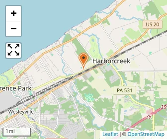 Map of Harborcreek Youth Services