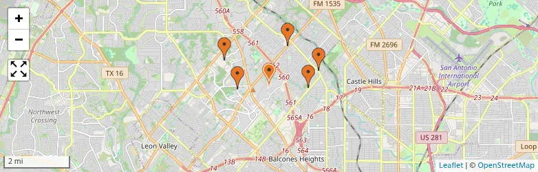 Related schools map