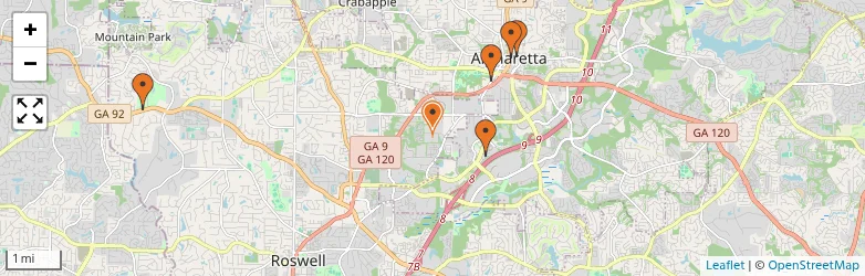 Related schools map