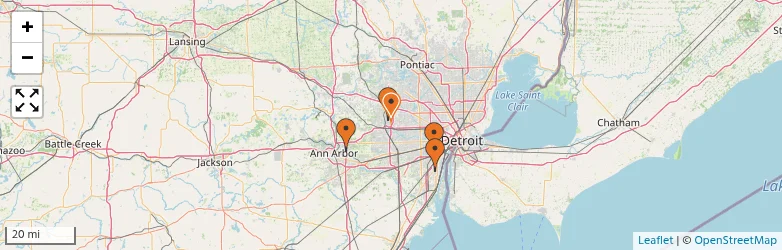 Related schools map