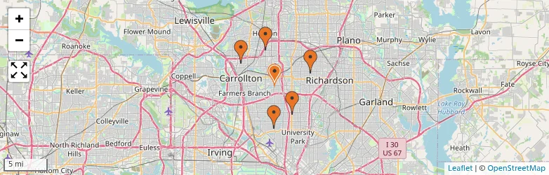 Related schools map
