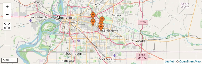 Related schools map