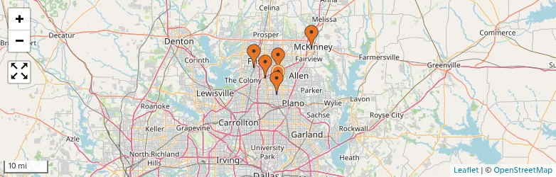 Related schools map