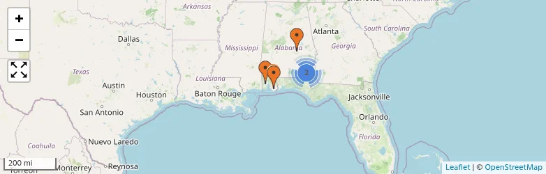 Related schools map
