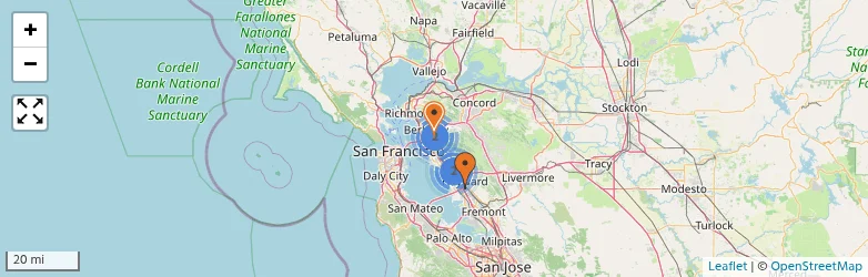 Related schools map