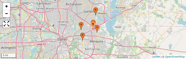 Related schools map