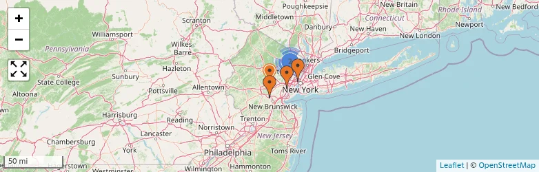 Related schools map