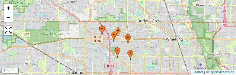 Related schools map