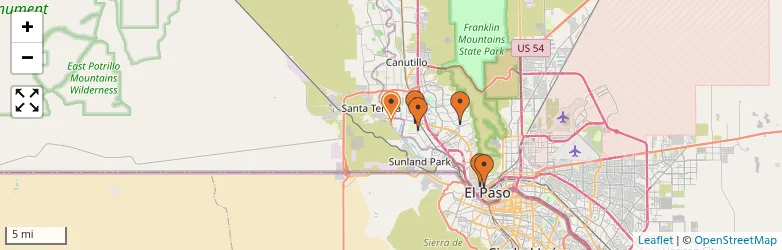 Related schools map