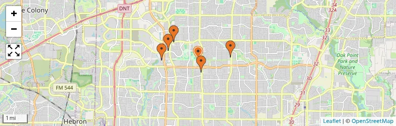 Related schools map