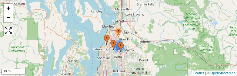 Related schools map