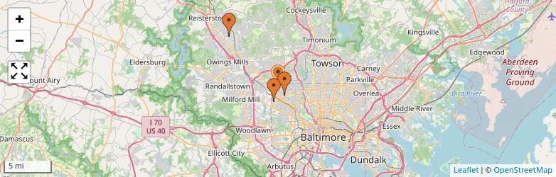 Related schools map