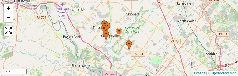 Related schools map