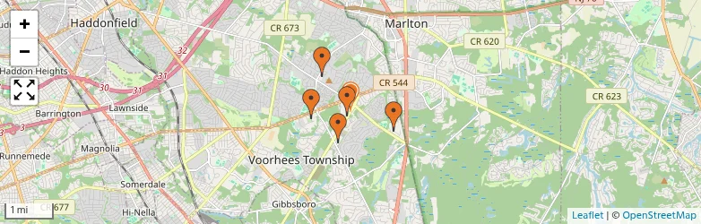 Related schools map