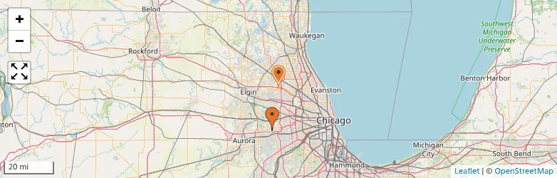 Related schools map