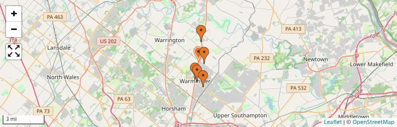 Related schools map