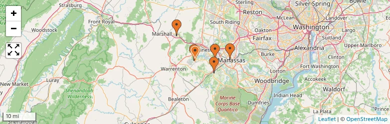 Related schools map
