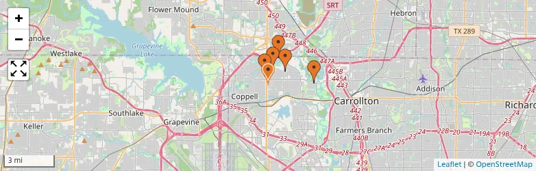 Related schools map