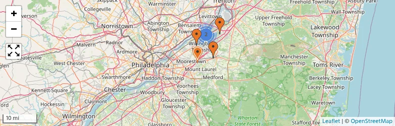 Related schools map