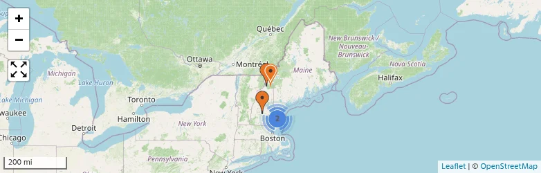 Related schools map
