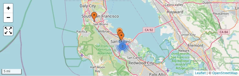 Related schools map