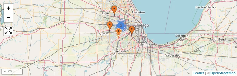 Related schools map
