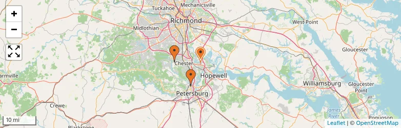 Related schools map